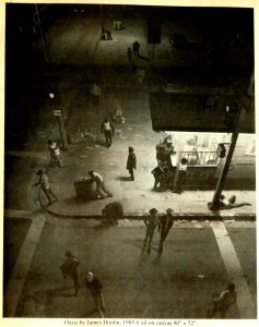 Oasis by James Doolin, 1985-86 oil on canvas 90" x 72"